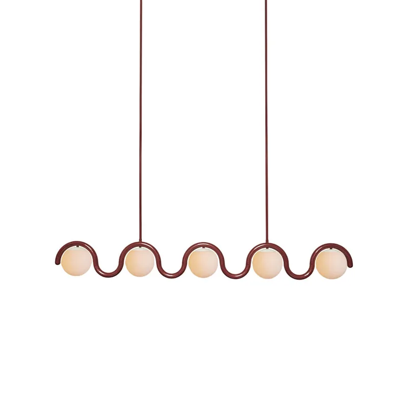 Chandelier en Verre Linéaire Créativité Individuelle Citheis