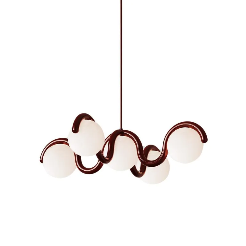 Chandelier en Verre et Laiton Art Créativité Élégance Eurvinen
