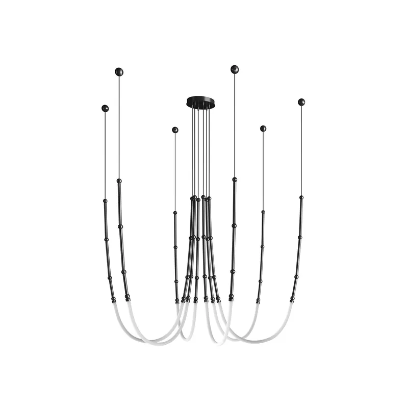 Chandelier Métal Moderne Minimaliste Ormirara