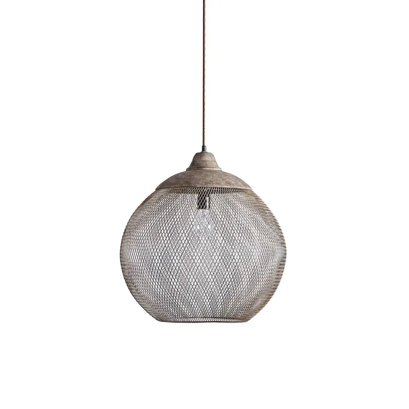 Aursorir Lampe Pendentive en Métal Maille Moderne Minimaliste