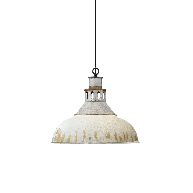 Avynor Lampe Pendentive Métal Bleu Industriel Vintage