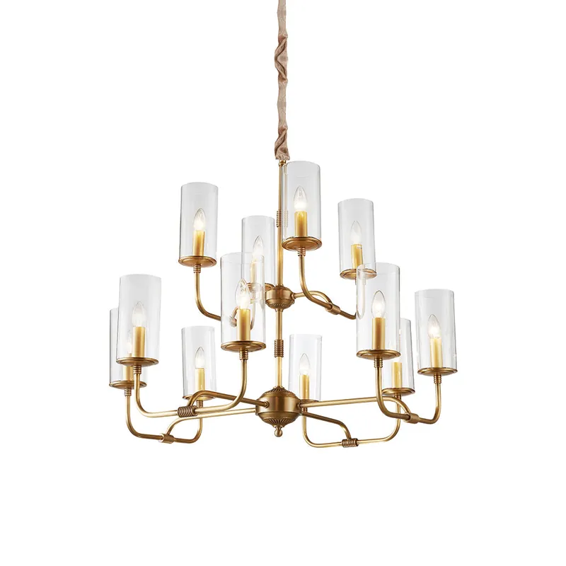 Araeos Lustre Cristal Laiton Luxe Postmoderne
