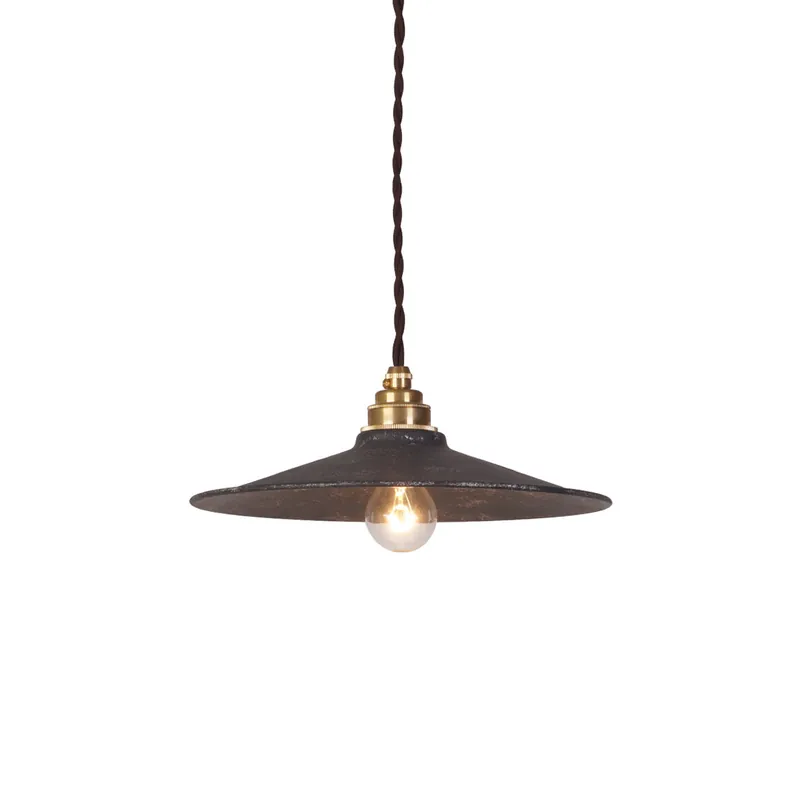 Zotheira Lampe Pendentive Métal Plat Industriel Vintage