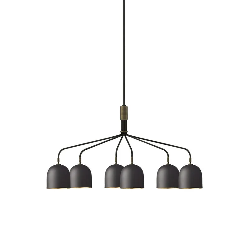 Aursolos Lustre Métal Industriel Vintage