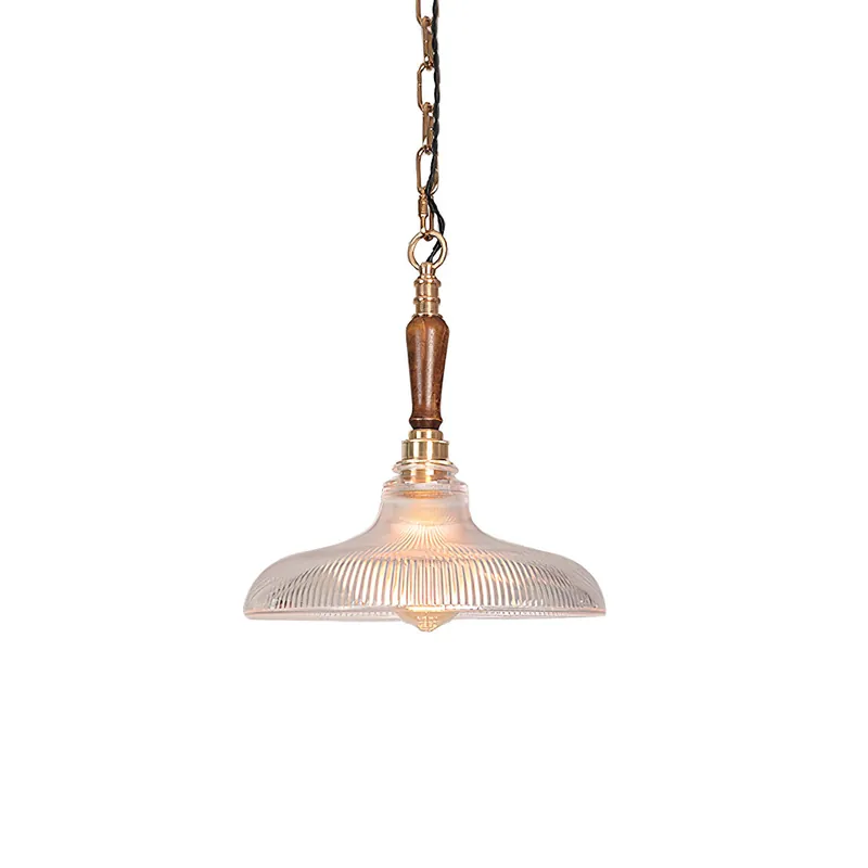 Zomiror Suspension en Verre et Laiton Holophane Minimaliste Moderne