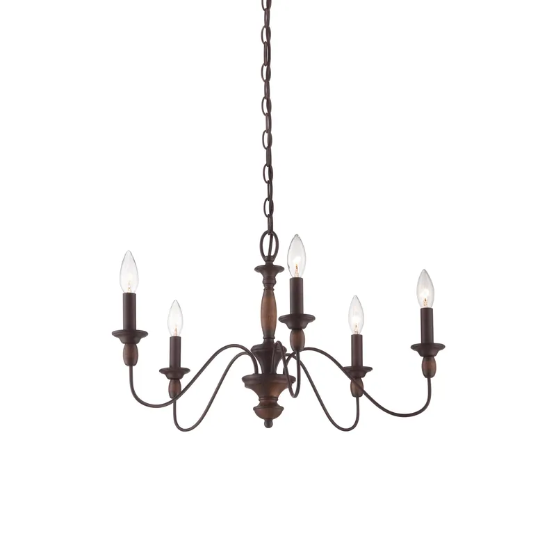 Cutheus Lustre Vintage Industriel Bois Métal