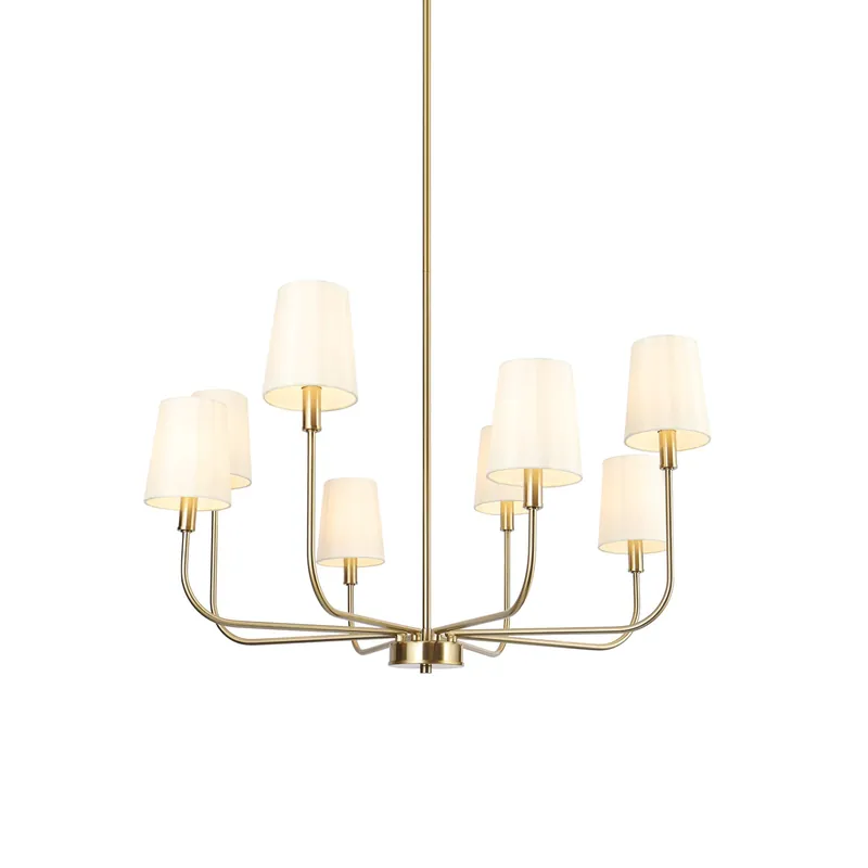 Nysilan Lustre Vintage Industriel Laiton Tissu