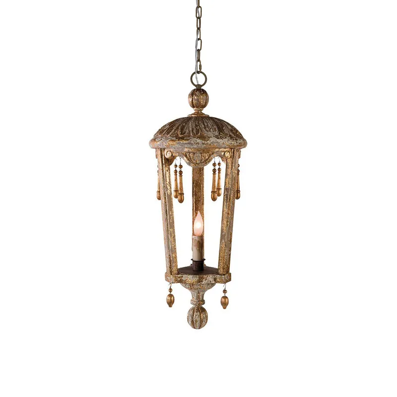 Nylire Suspension Lampe Lanterne Sculptée Bois Créativité Individuelle