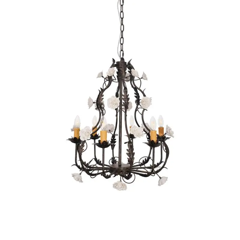 Araeyra Lustre Métal Céramique Rose Luxe Postmoderne