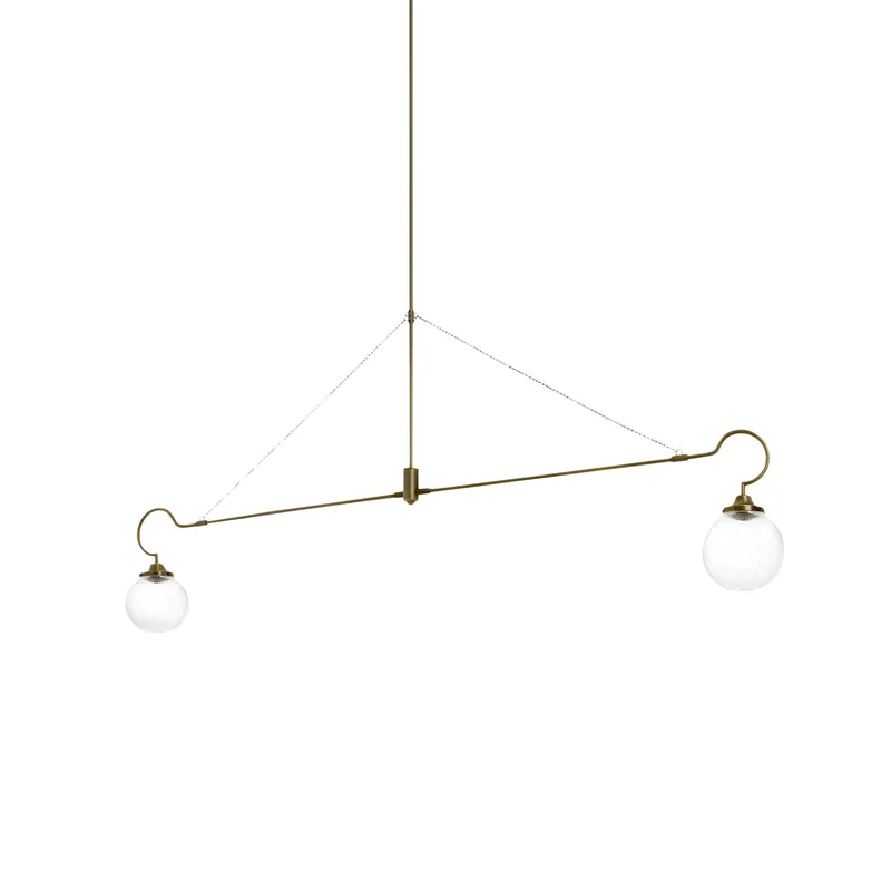 Vavenia Lustre Laiton Verre Moderne Minimaliste