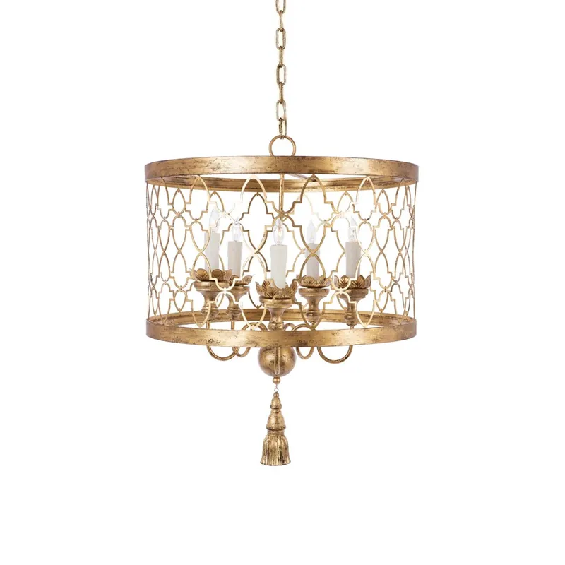 Cetheel Lustre Tambour Métal Luxe Postmoderne