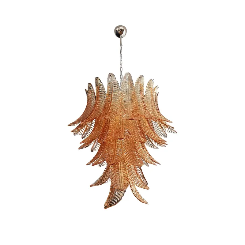Ersoran Lustre Métal Verre Luxe Postmoderne