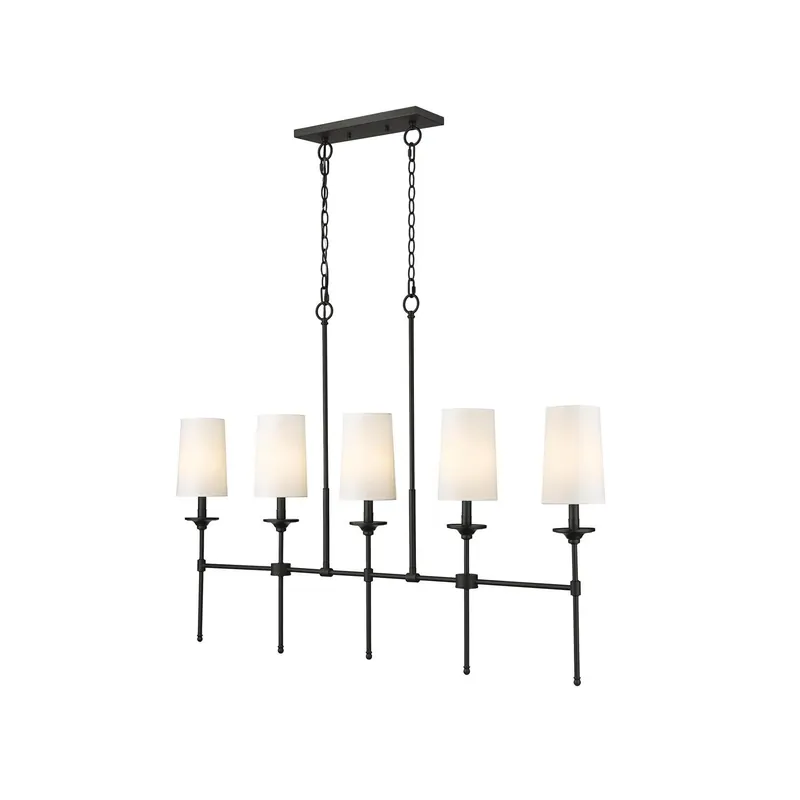 Verinyra Lustre Linéaire Laiton Tissu Vintage Industriel