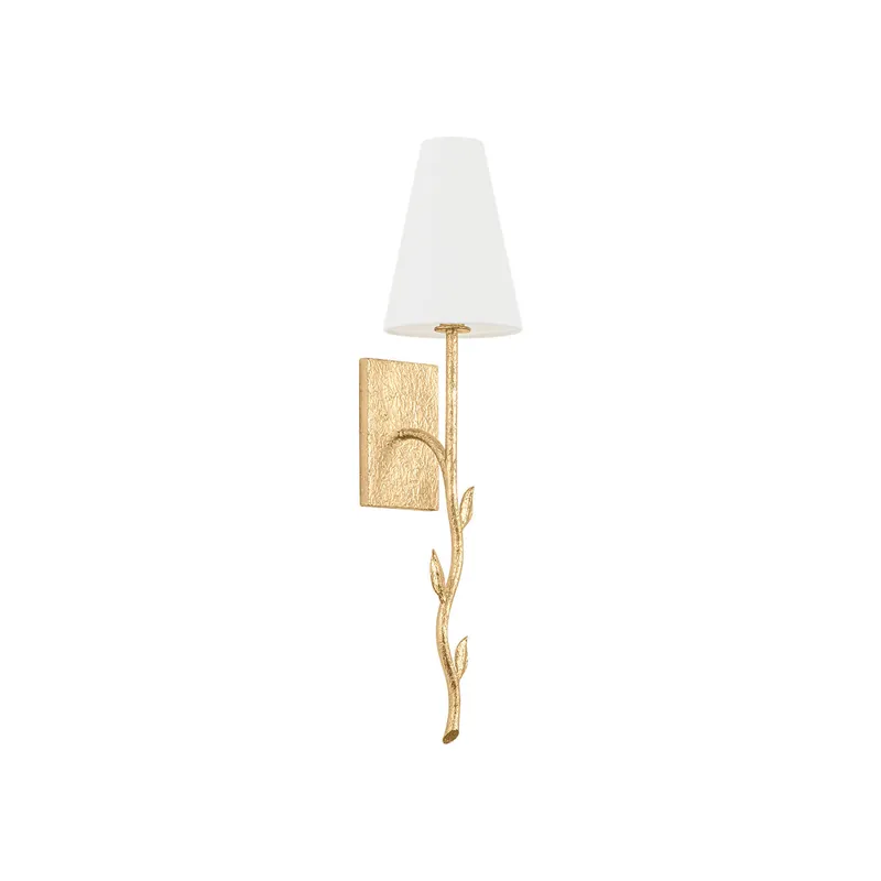 Petal Applique Murale Laiton Tissu Créative