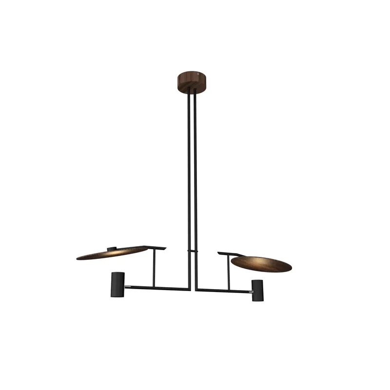 Warp Chandelier Bois Métal Élégance Premium Salon