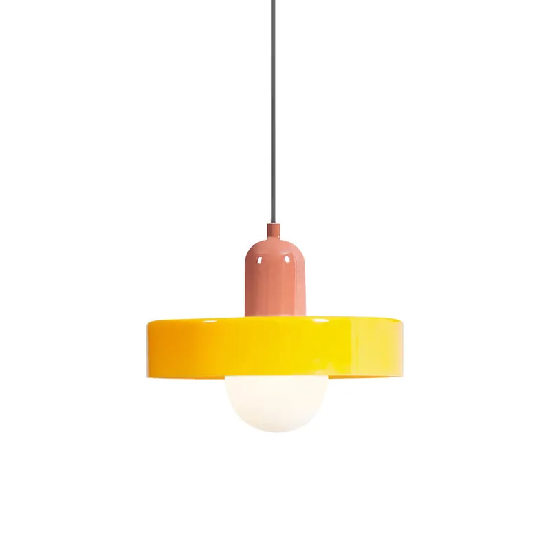 Ideal Suspension Lampe Orb Disc en Verre Minimaliste Moderne