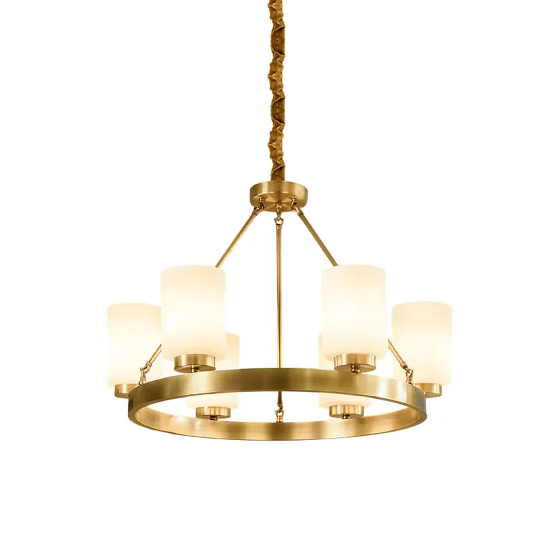 Illume Lustre Métal Laiton Verre Luxe Postmoderne