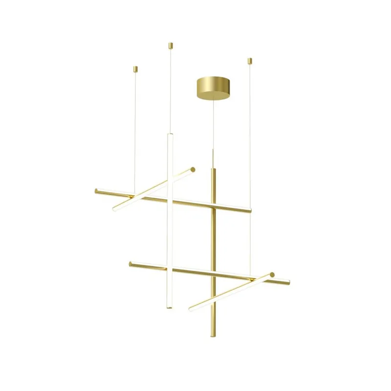 Breeze Chandelier Métal Cuivre Classique Minimaliste Moderne