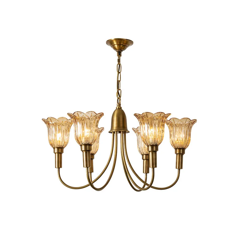 Tempo Chandelier Métal Laiton Art Déco Vintage