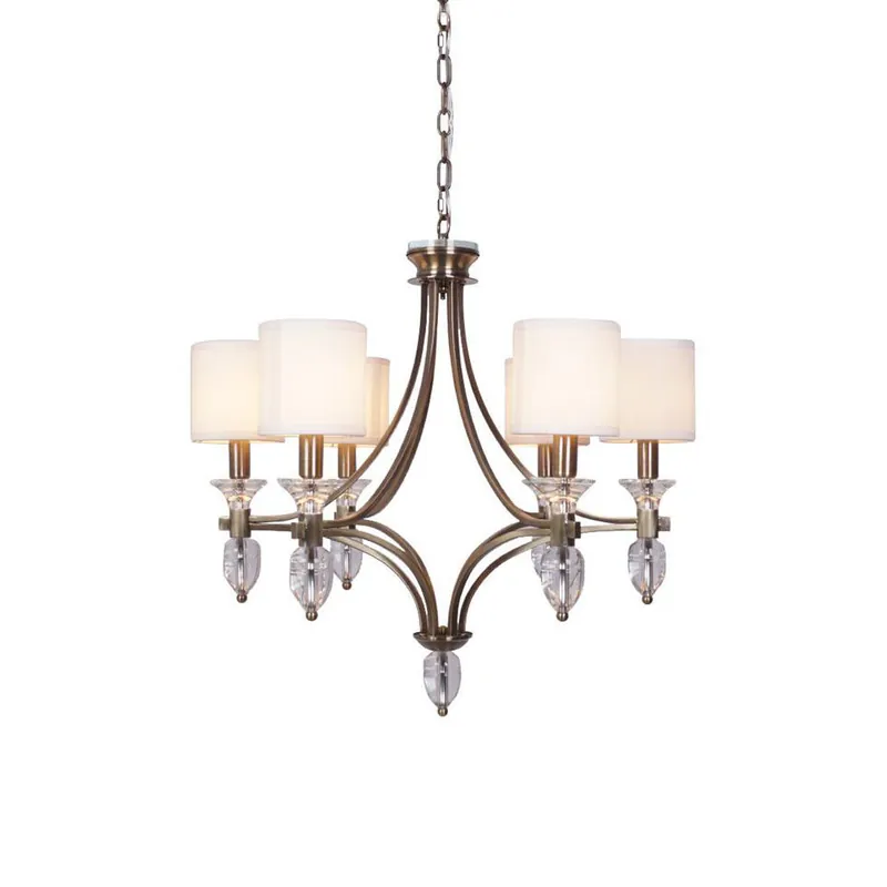 Rift Chandelier Métal Verre Luxe Vintage