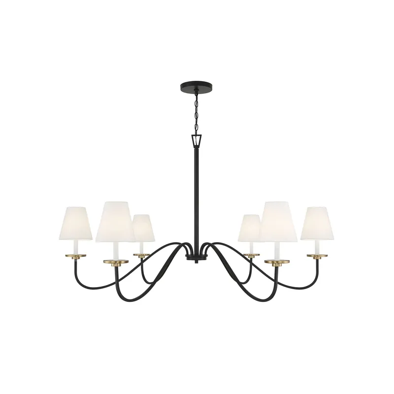 Flux Chandelier Métal Laiton Tissu Industriel Vintage