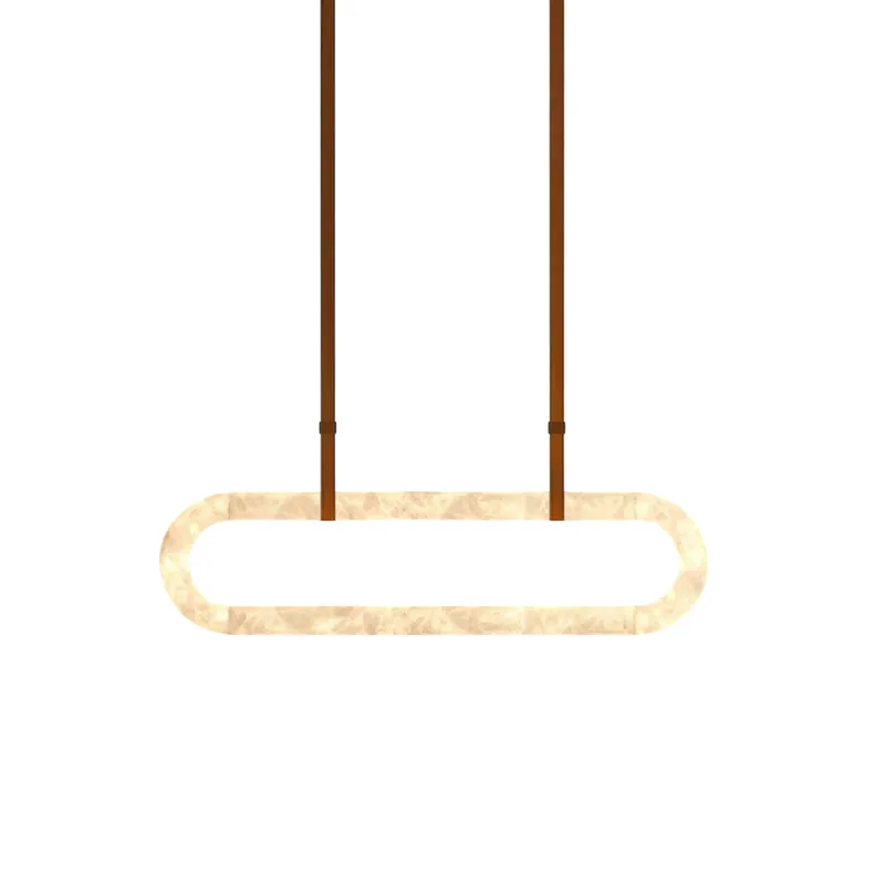 Vista Chandelier Métal Albâtre Art Minimaliste Moderne