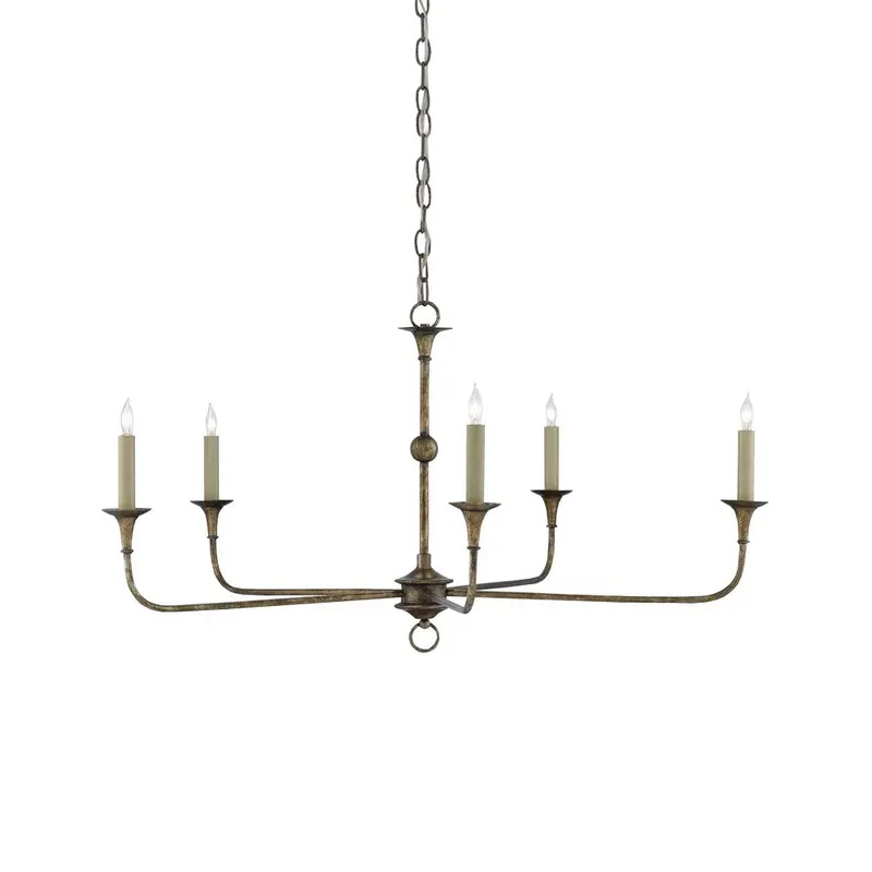 Unity Lustre en Métal de Bronze Vintage Mid-Century