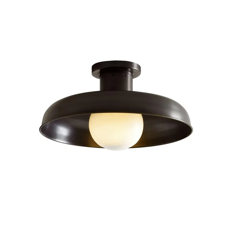 Quasar Lampe de Plafond Semi-Encastrée en Métal et Verre Style Minimaliste Moderne