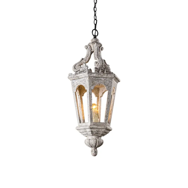 Seren Suspension Lanterne Luxe Postmoderne Élégance Bois Résine