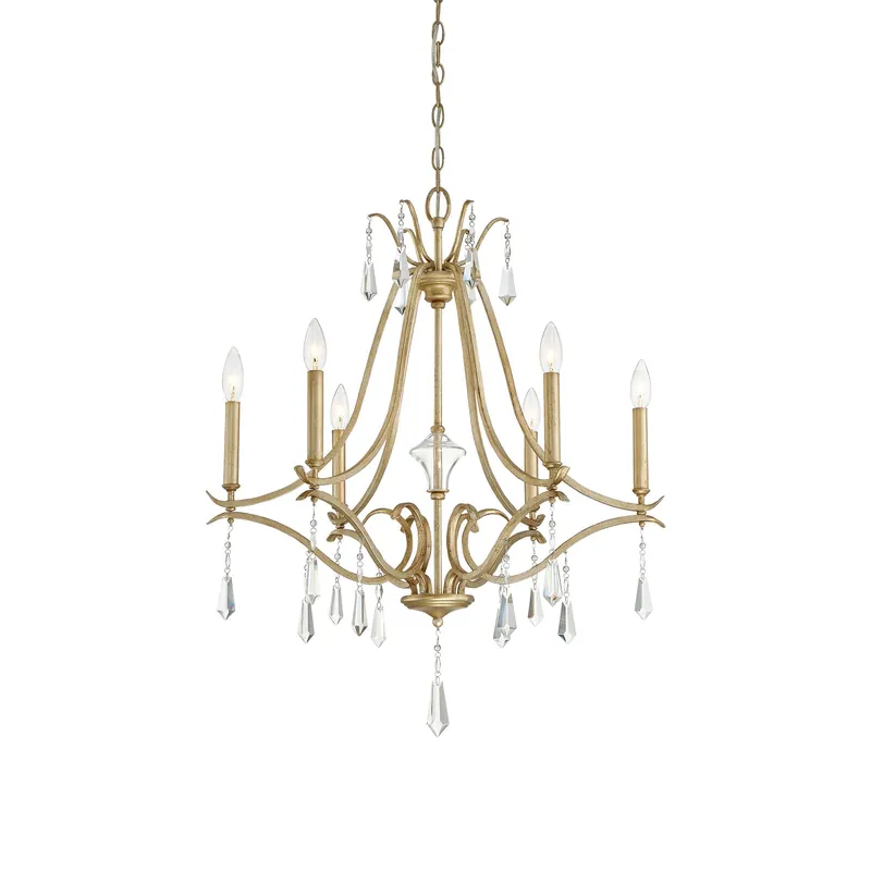Lyra Lustre Cristal Cuivre Luxe Postmoderne