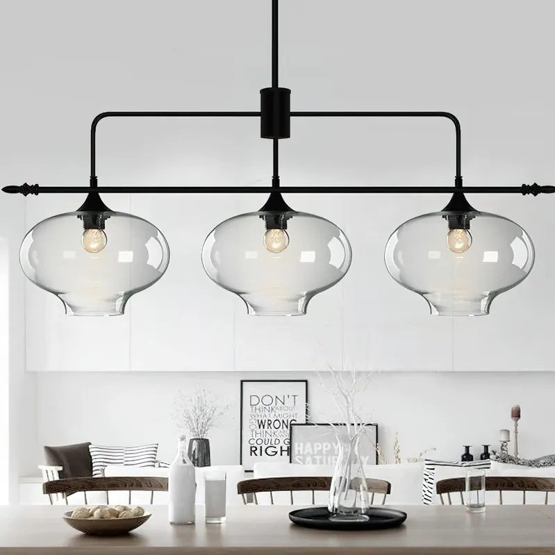 Himinuvyj Moderne Minimaliste Métal Verre Suspension