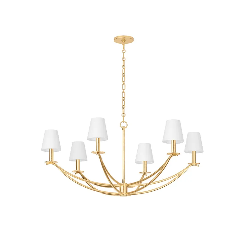 Ulfuvyd Moderne Minimaliste Tissu Métal Lustre