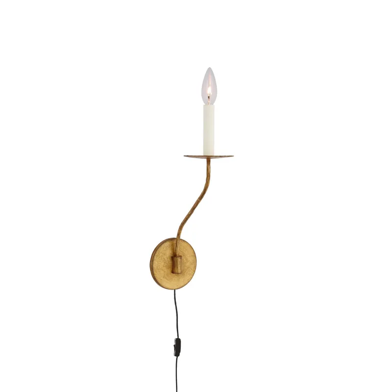 Zoruvyu Moderne Minimaliste Plug-in Laiton Métal Applique Murale