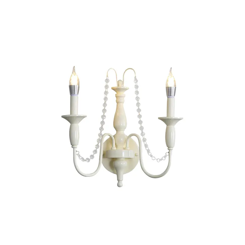 Jarnbruvys Traditionnel Bougie Métal Cristal Applique Murale