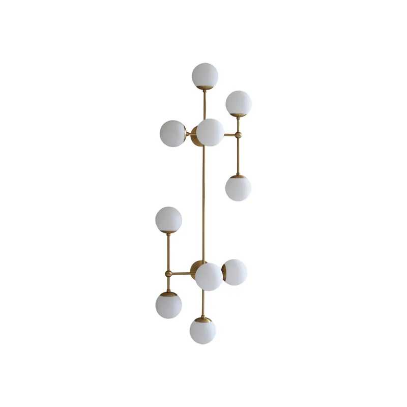 Ulfuvyo Lampe Murale En Verre Et Métal Minimaliste Moderne