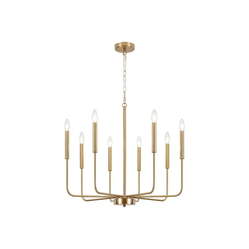 Ulfuvys Chandelier Métal Industriel Moderne En Bougies