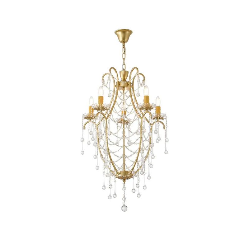 Qvistuvyo Chandelier Métal Verre Créativité Individuelle