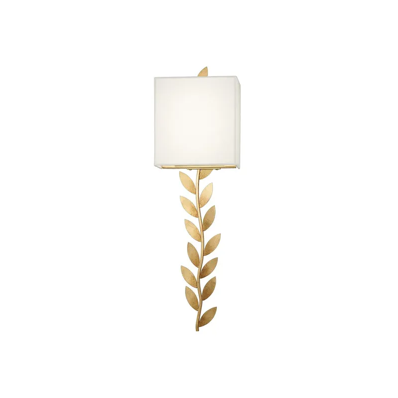 Plotuvyo Lampe Murale Métal Laiton Tissu Grove Minimaliste Moderne