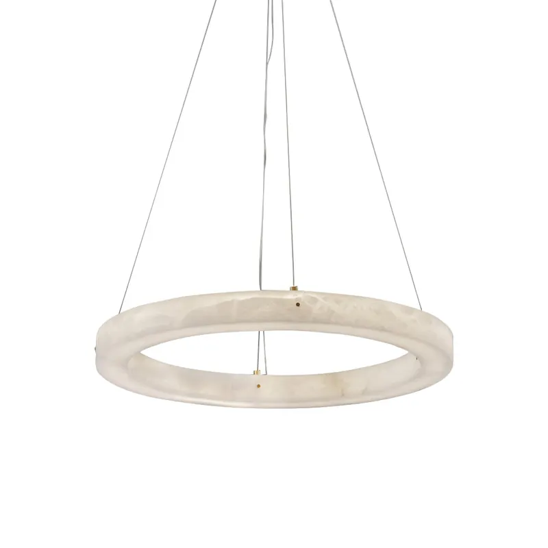 Plotuvyn Chandelier Anneau Albâtre Luxe Salon
