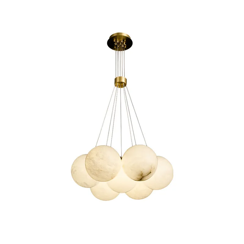 Norduvyd Chandelier Métal Lunaire Créativité Salon