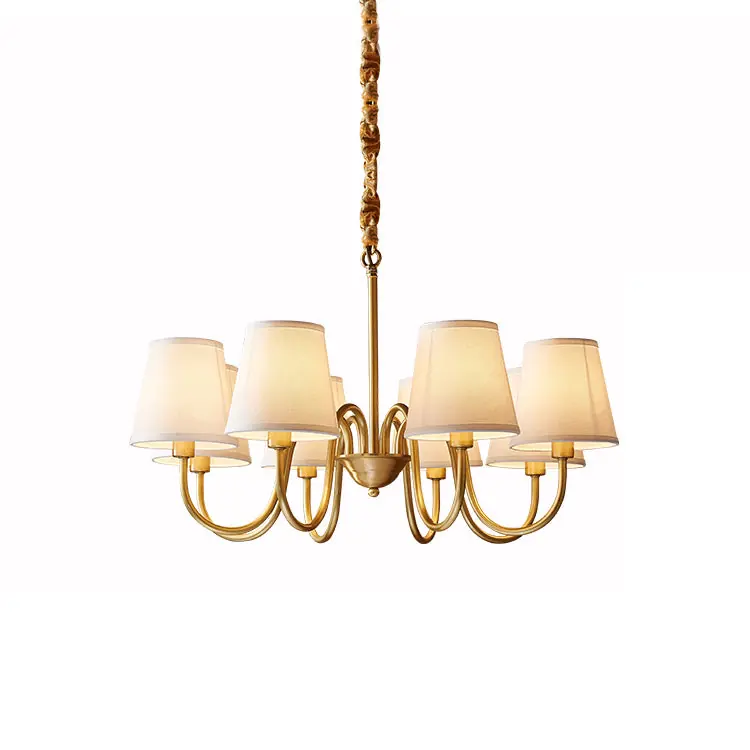 Stacey Chandelier en Tissu Traditionnel Vieilli