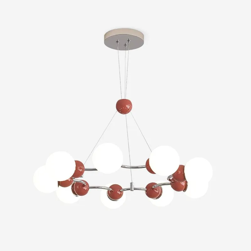 Vetro Chandelier Métallique Moderne