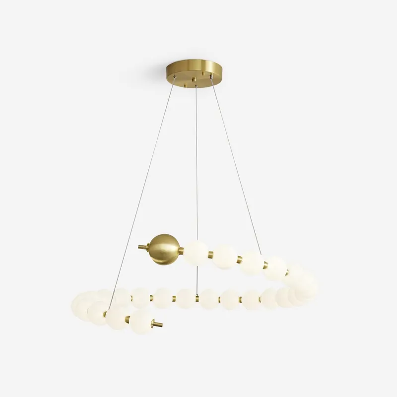 Lyra Chandelier Moderne Sphères Acryliques