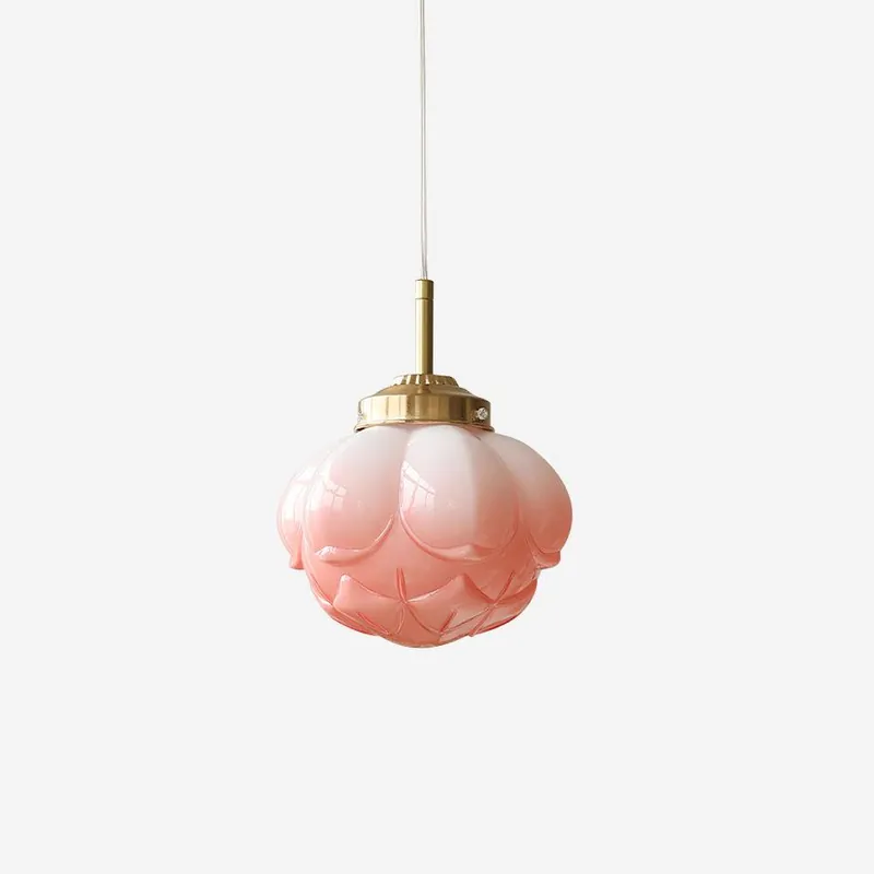 Blaze Suspension Abat-jour Fleur en Verre