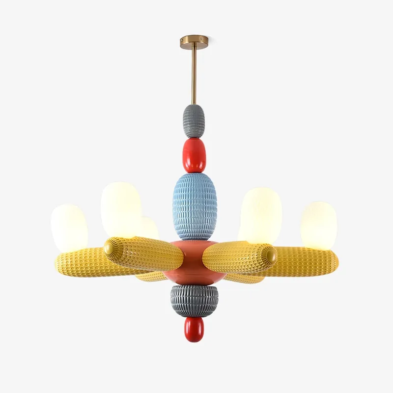 Balloons Chandelier Porcelain Modules Frosted Orbs