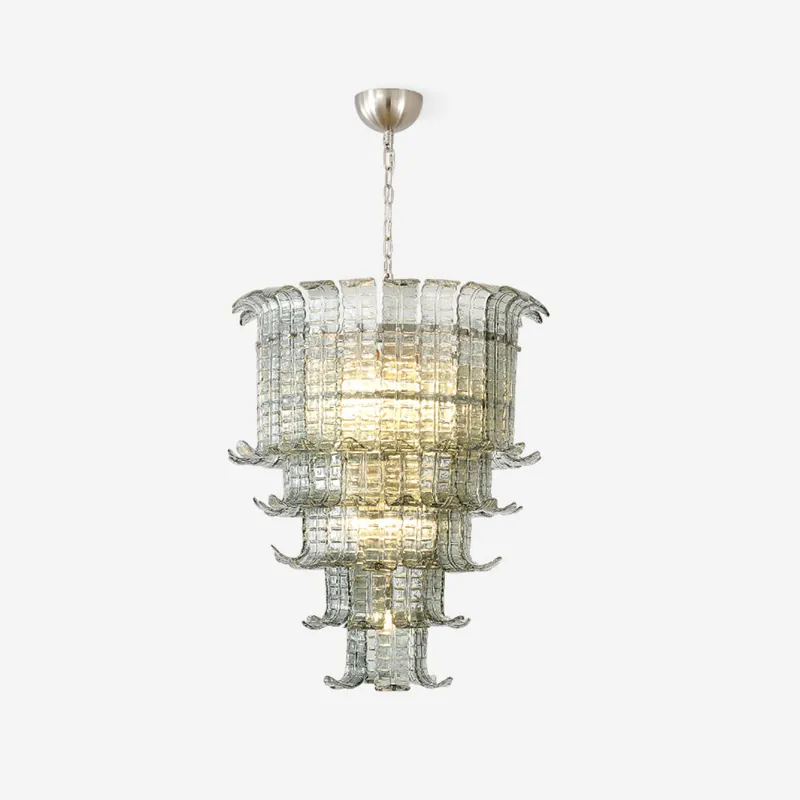 Brasher Lustre en Verre de Murano à Plusieurs Niveaux élégant