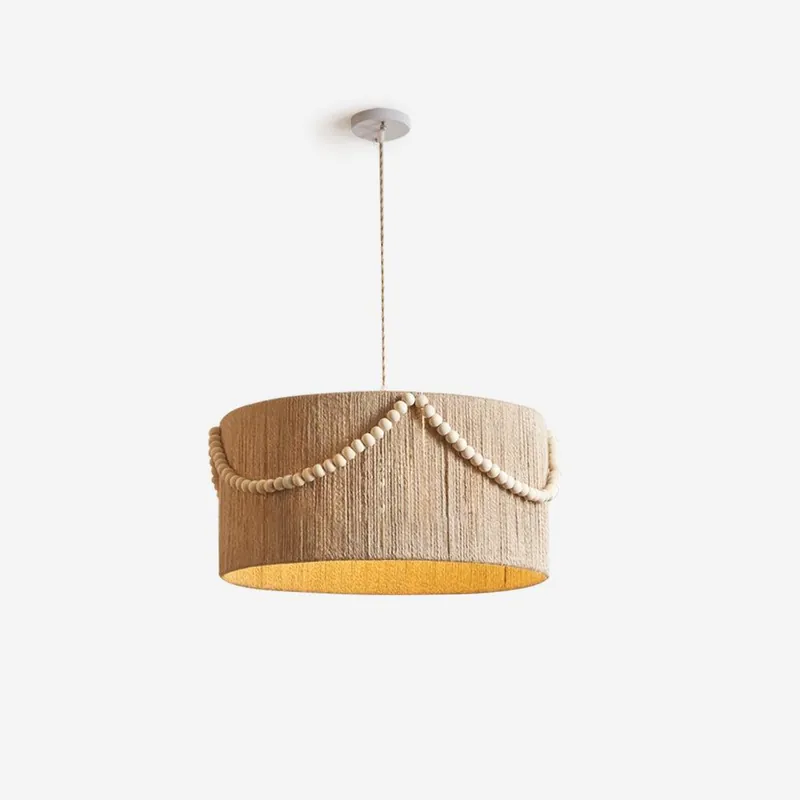 Liviza Suspension en Jute Tissée à la Main en Tissu Biologique Vintage