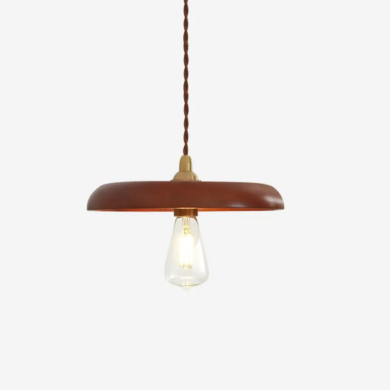 Balmain Lampe Pendante Bois Laiton Minimaliste
