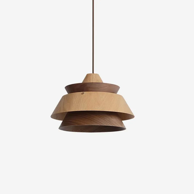Karwe Lampe Pendante Bois Stratifié Vintage