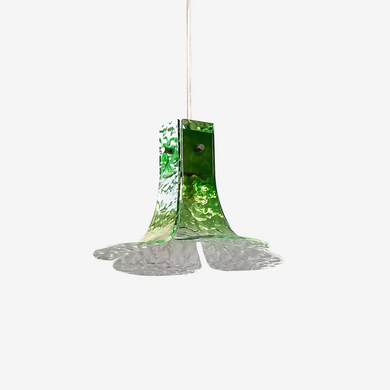 Panya Lampe Pendante en Verre Soufflé à la Main Pétale Organique